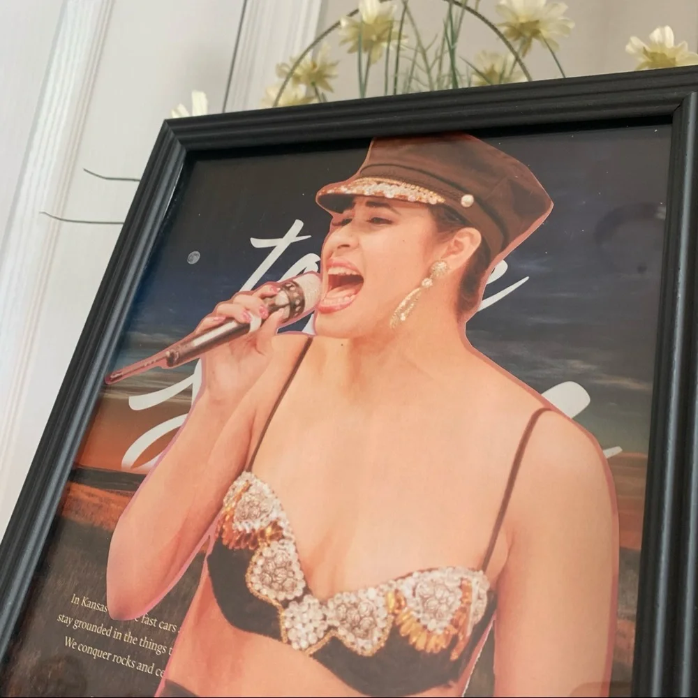 Selena Quintanilla‎ Stage Collage Iconic Performance Tejano Wall Art